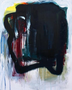 Sensi blu V, Pittura, Olio su tela
