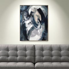Blaue Sinne VI, Gemälde, Öl auf Leinwand