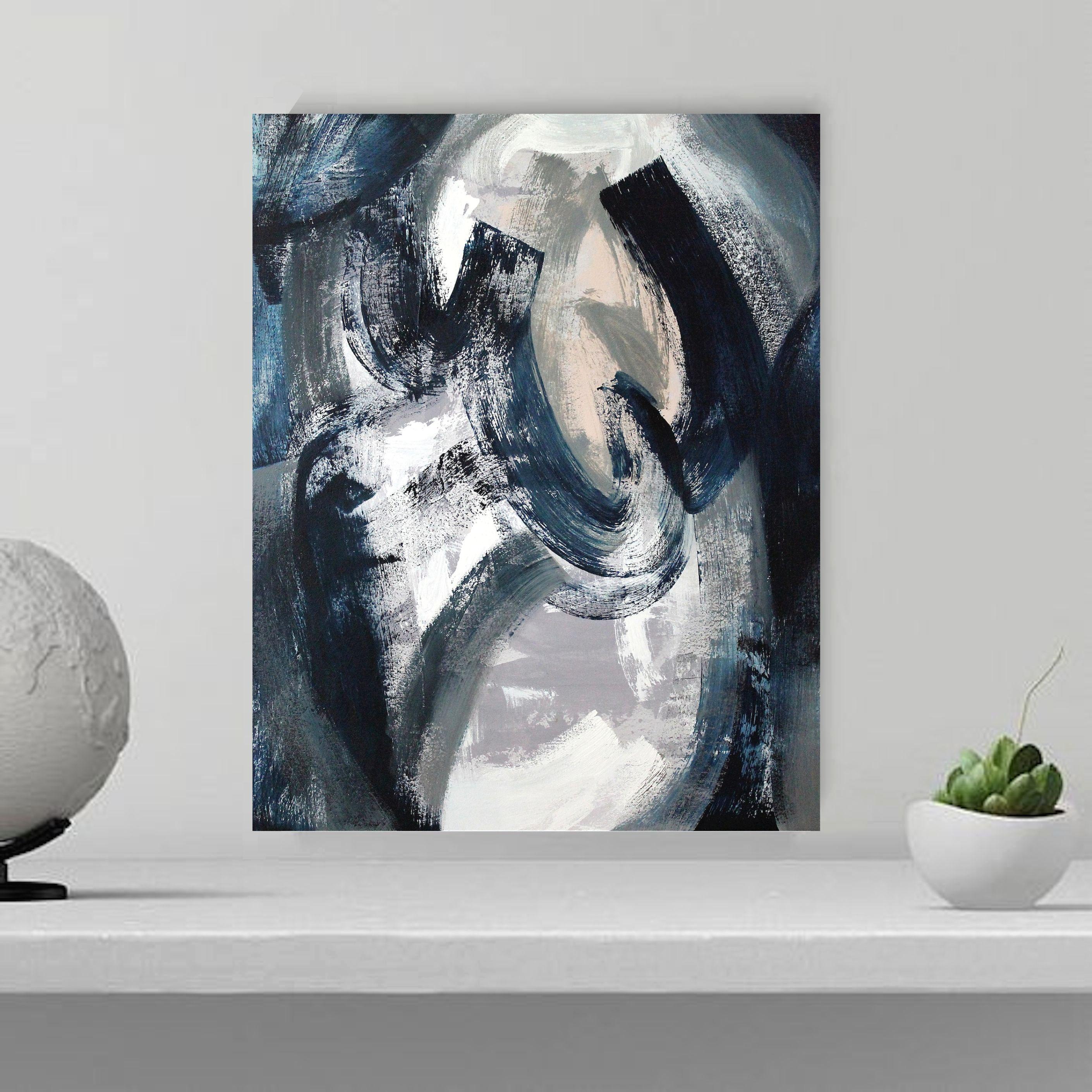 The painting is on a gallery wrapped canvas with finished edges. It comes ready to hang. :: Painting :: Abstract :: This piece comes with an official certificate of authenticity signed by the artist :: Ready to Hang: Yes :: Signed: Yes :: Signature