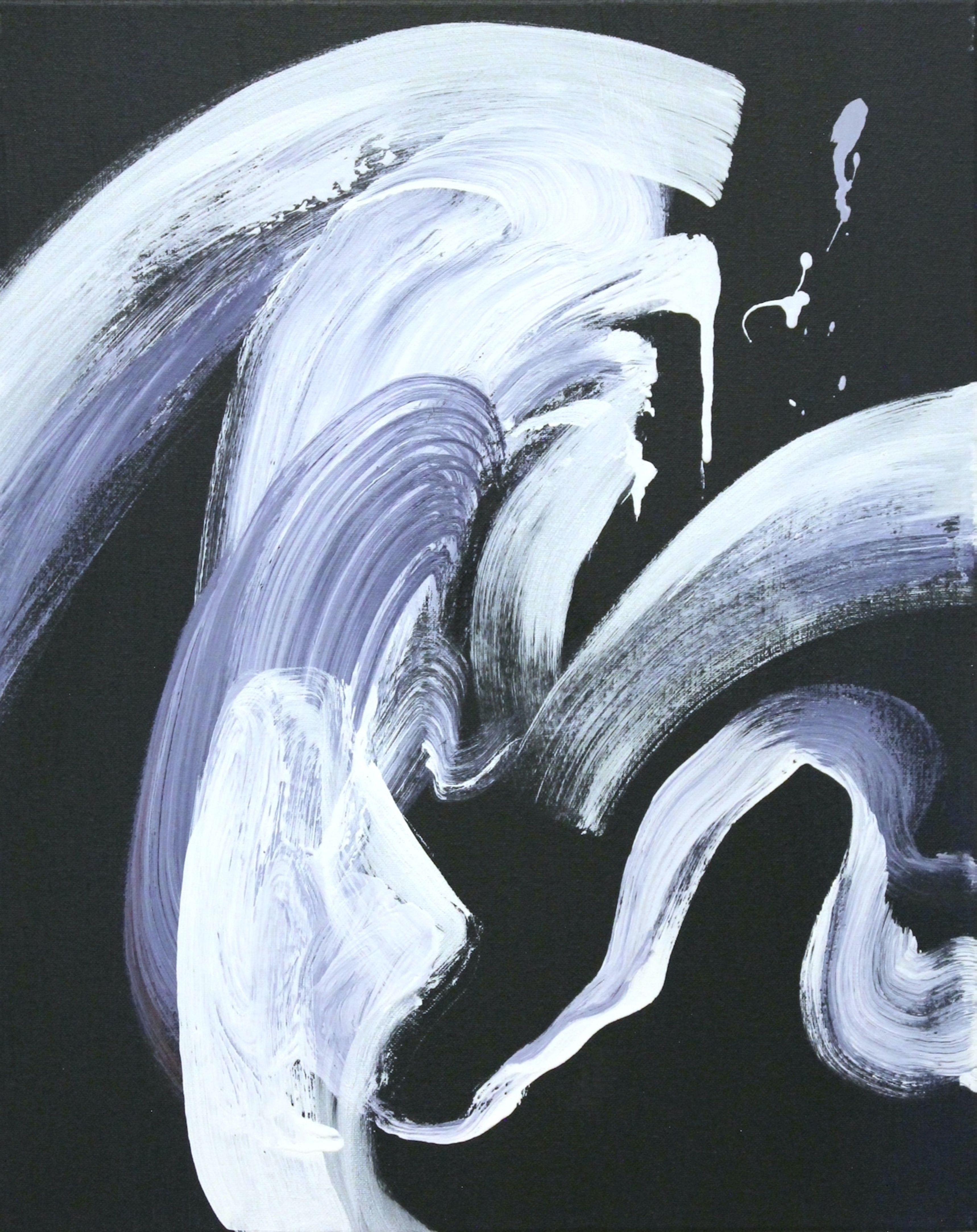 Blaue Senses XII, Gemälde, Acryl auf Leinwand – Painting von Naoko Paluszak