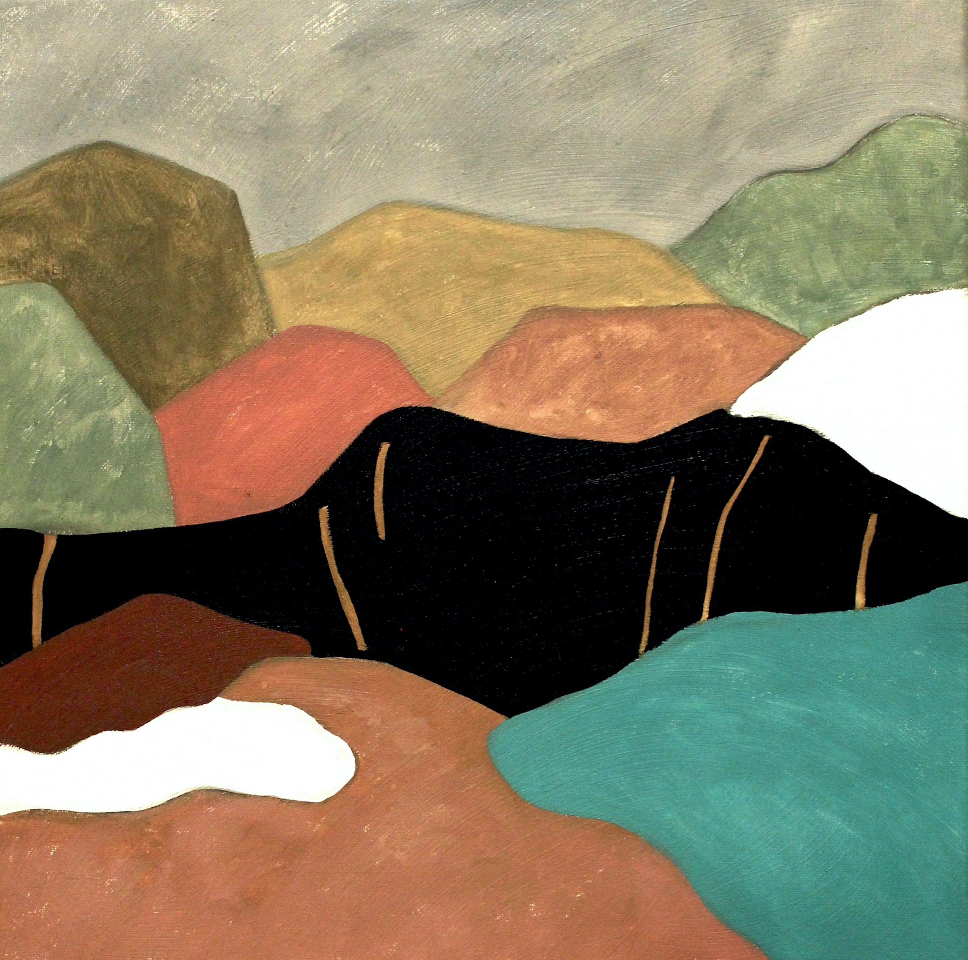 This is one of my "Dear Milton" Series. This landscape is inspired by the works of Milton Avery and my trip to west. :: Painting :: Abstract Expressionism :: This piece comes with an official certificate of authenticity signed by the artist :: Ready
