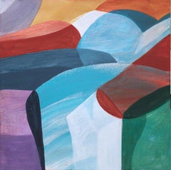 Field of Color - west IV, Gemälde, Acryl auf Leinwand