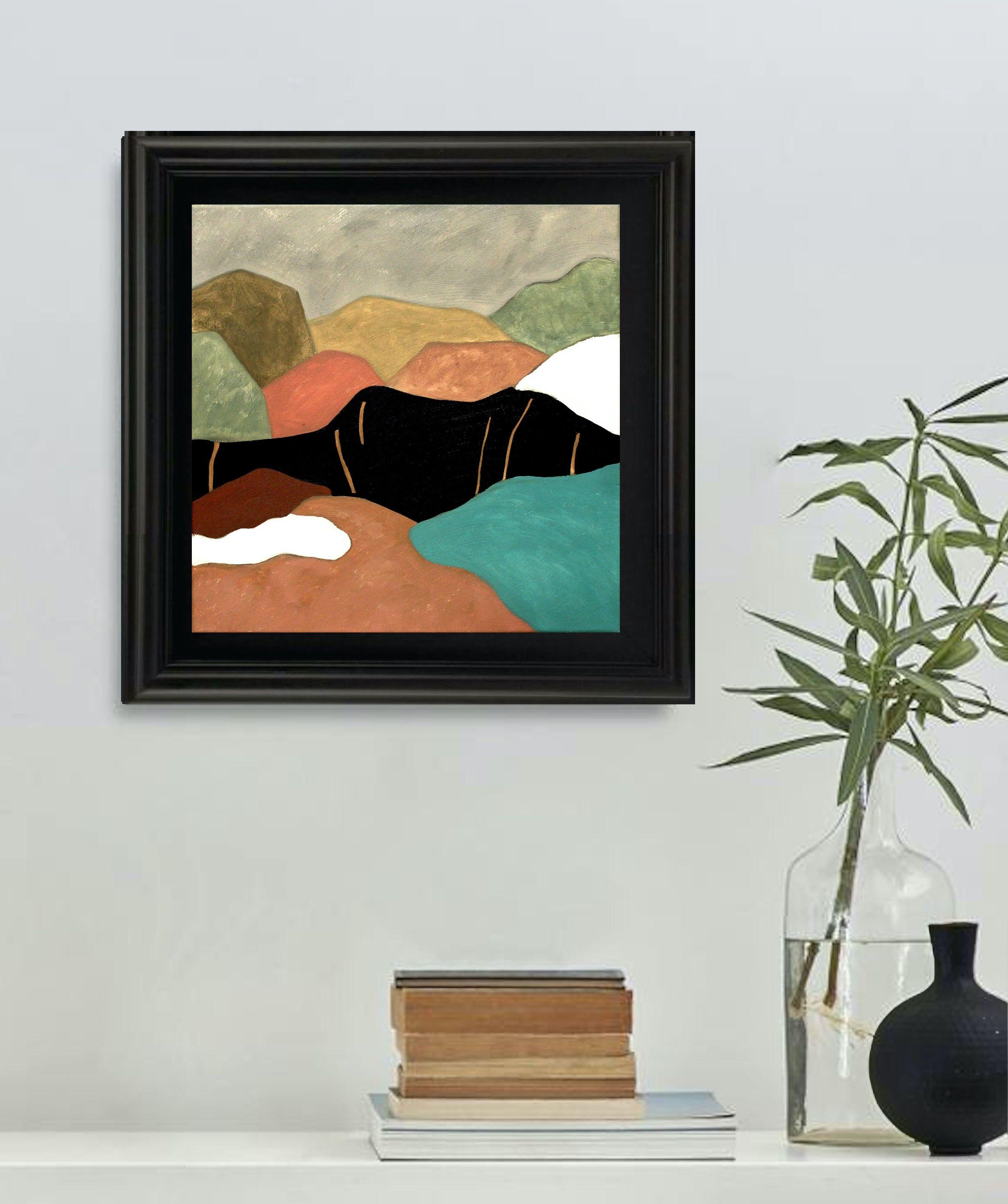 Campo di colore - ovest, Pittura, Olio su tela - Painting Astratto di Naoko Paluszak