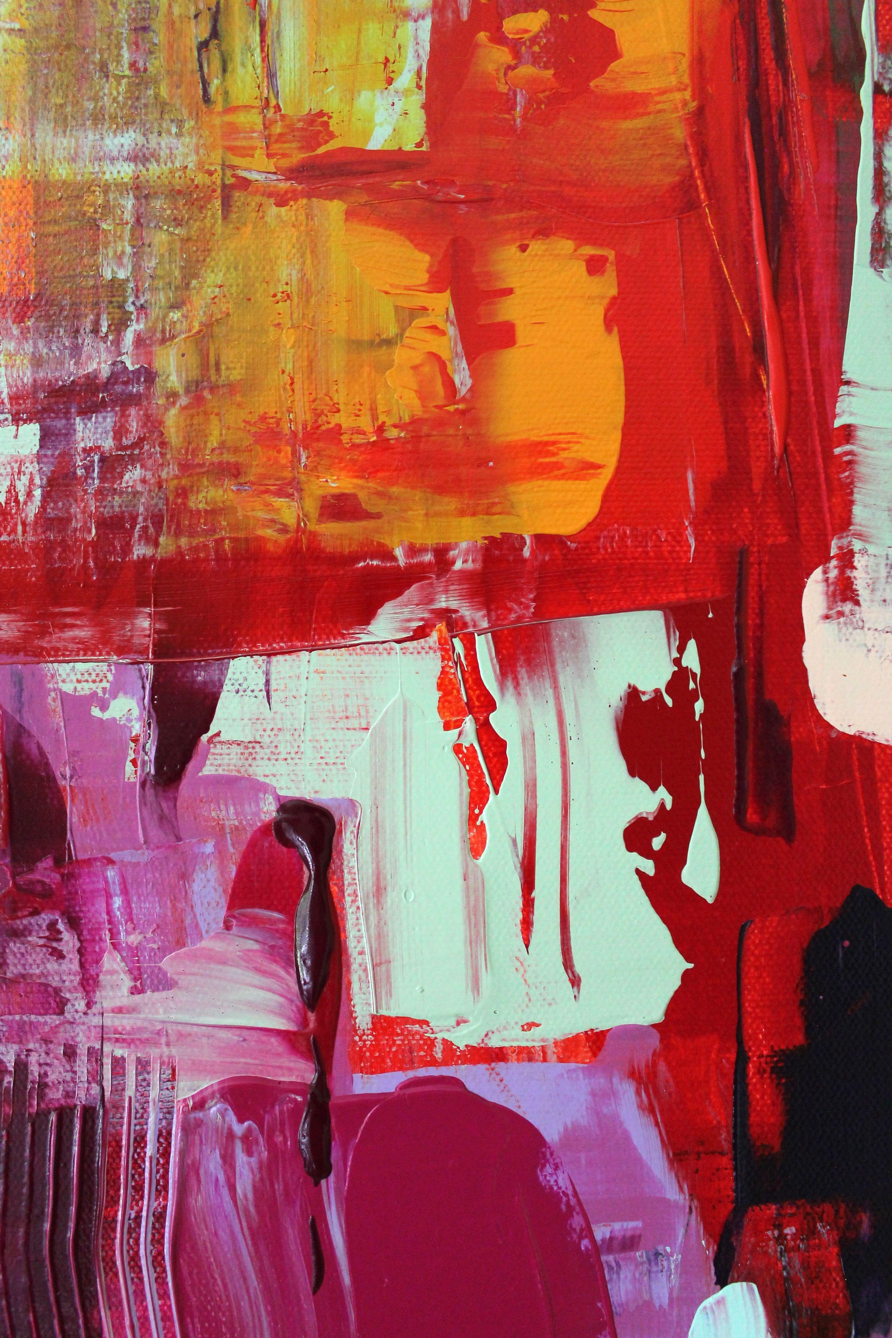 Magenta #2, Pittura, Acrilico su tela in vendita 1