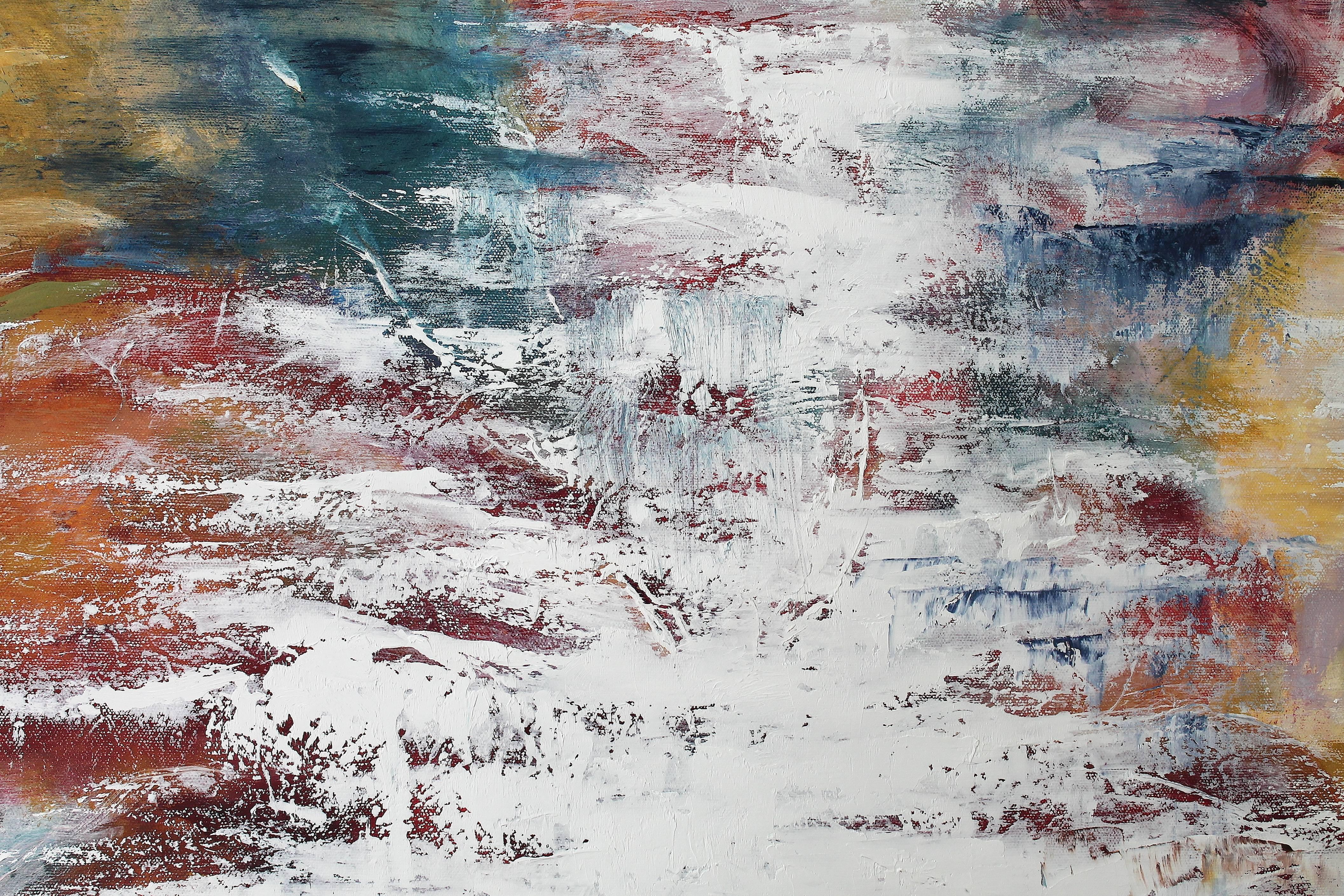 MIrrored Lake IX - Abstract Painting by Naoko Paluszak