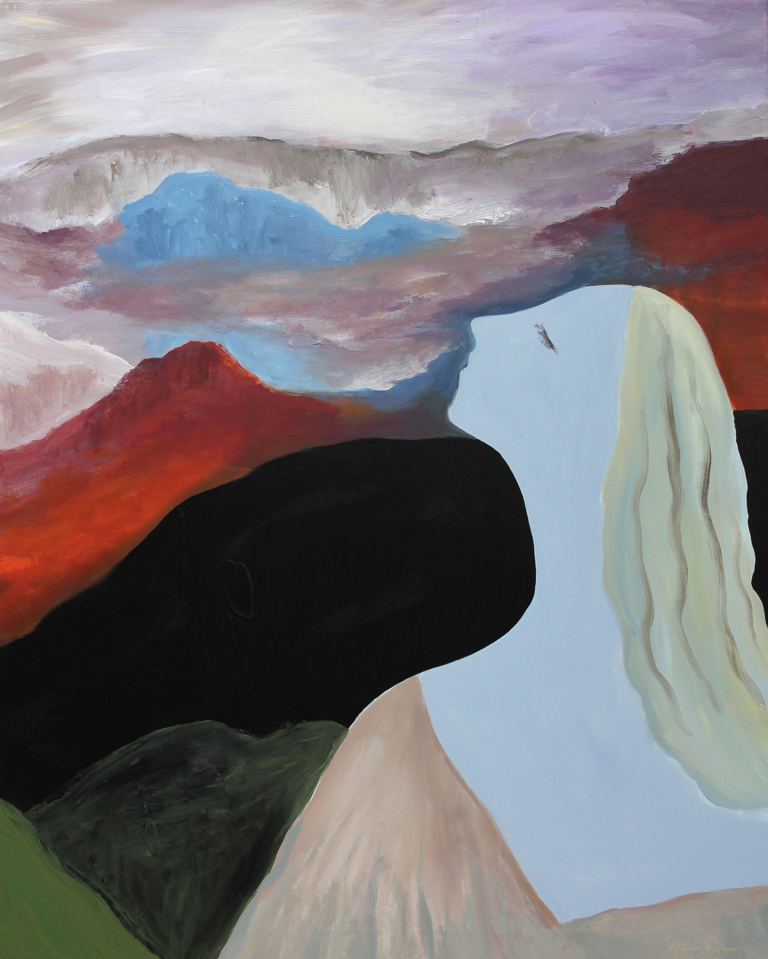 Retrato poético III, Pintura, Acrílico sobre lienzo - Painting de Naoko Paluszak