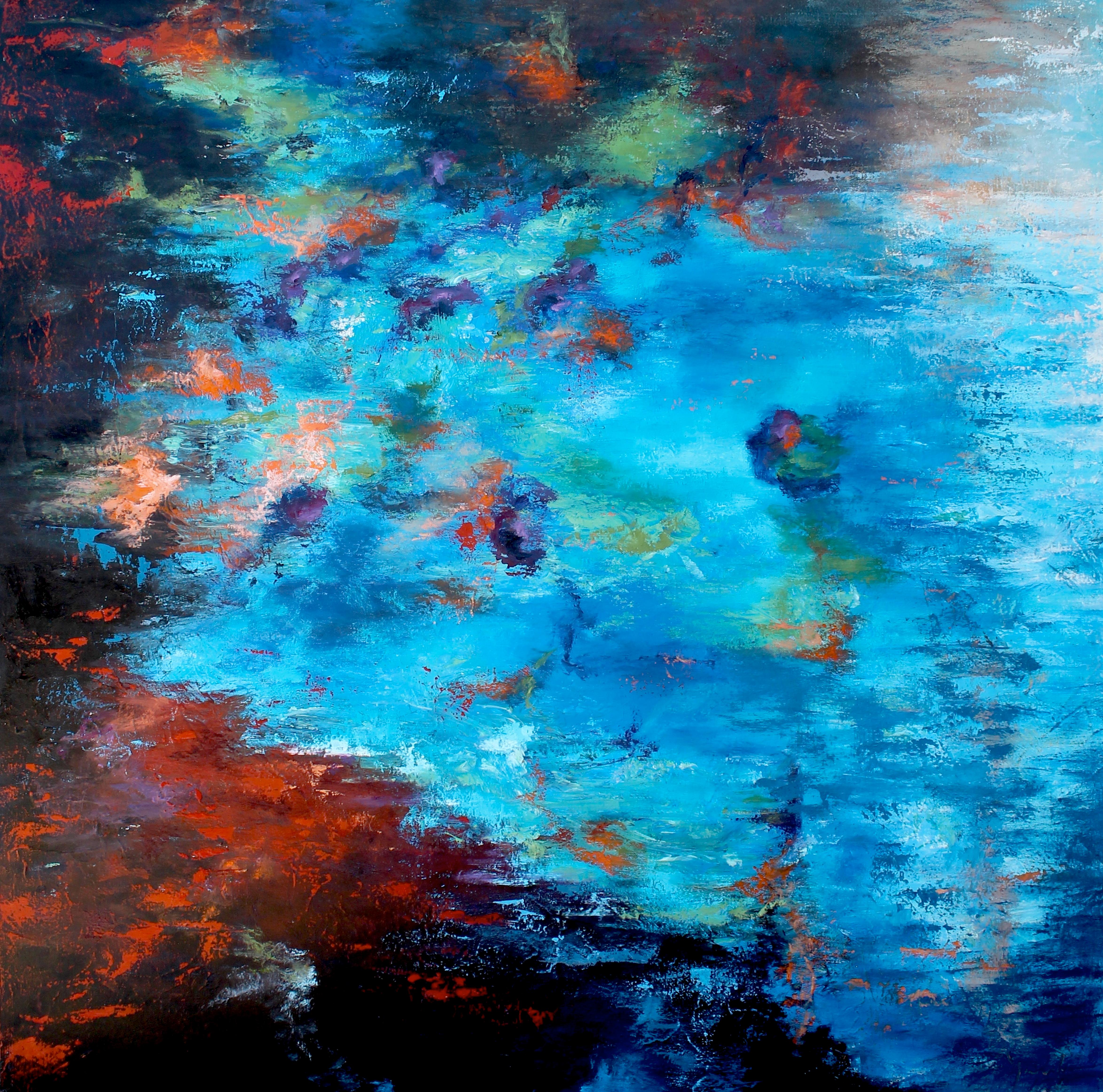 Reflection IX, Abstract Oil Painting