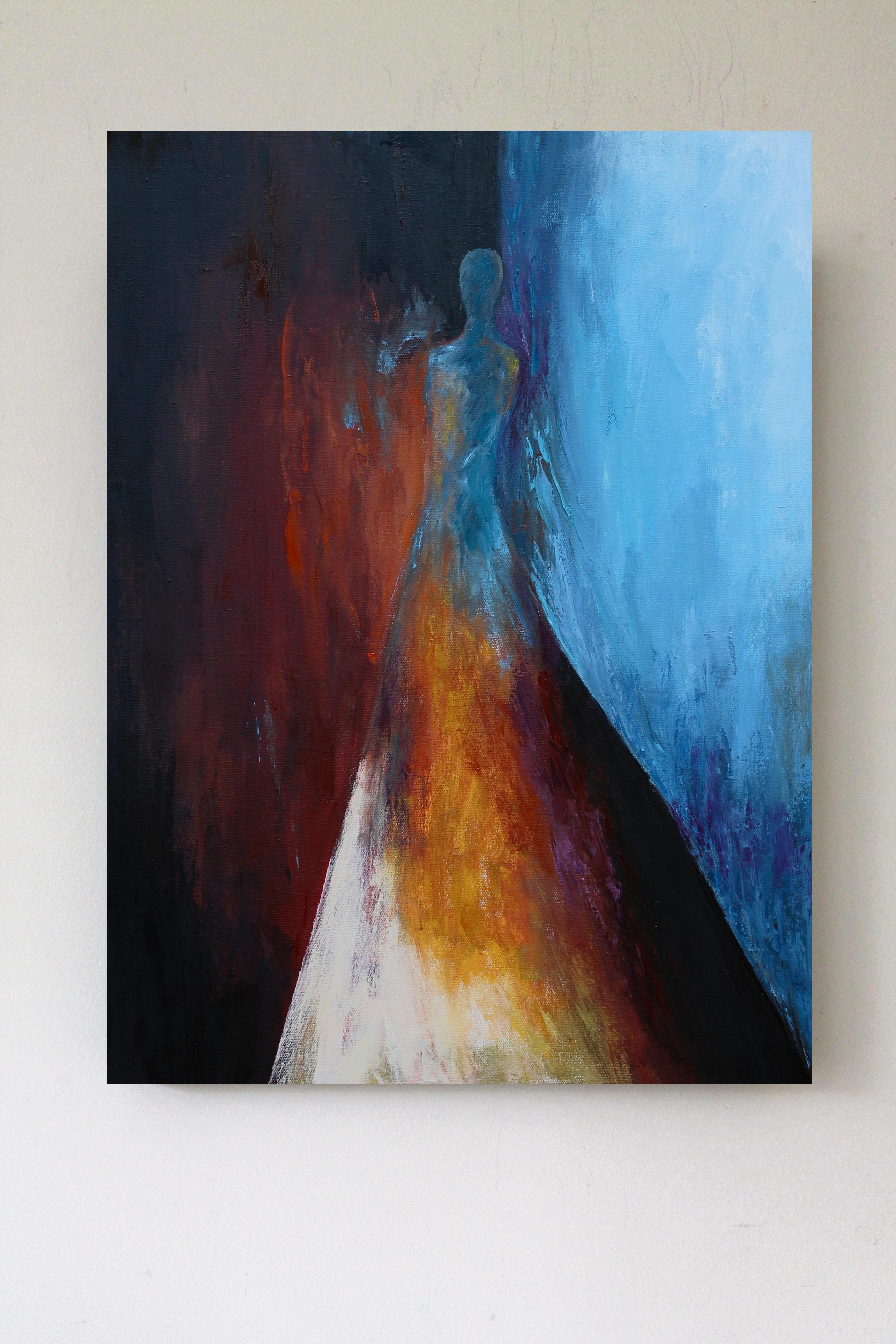 Quiénes son estos ángeles CXLV, Pintura al óleo - Painting Surrealista de Naoko Paluszak