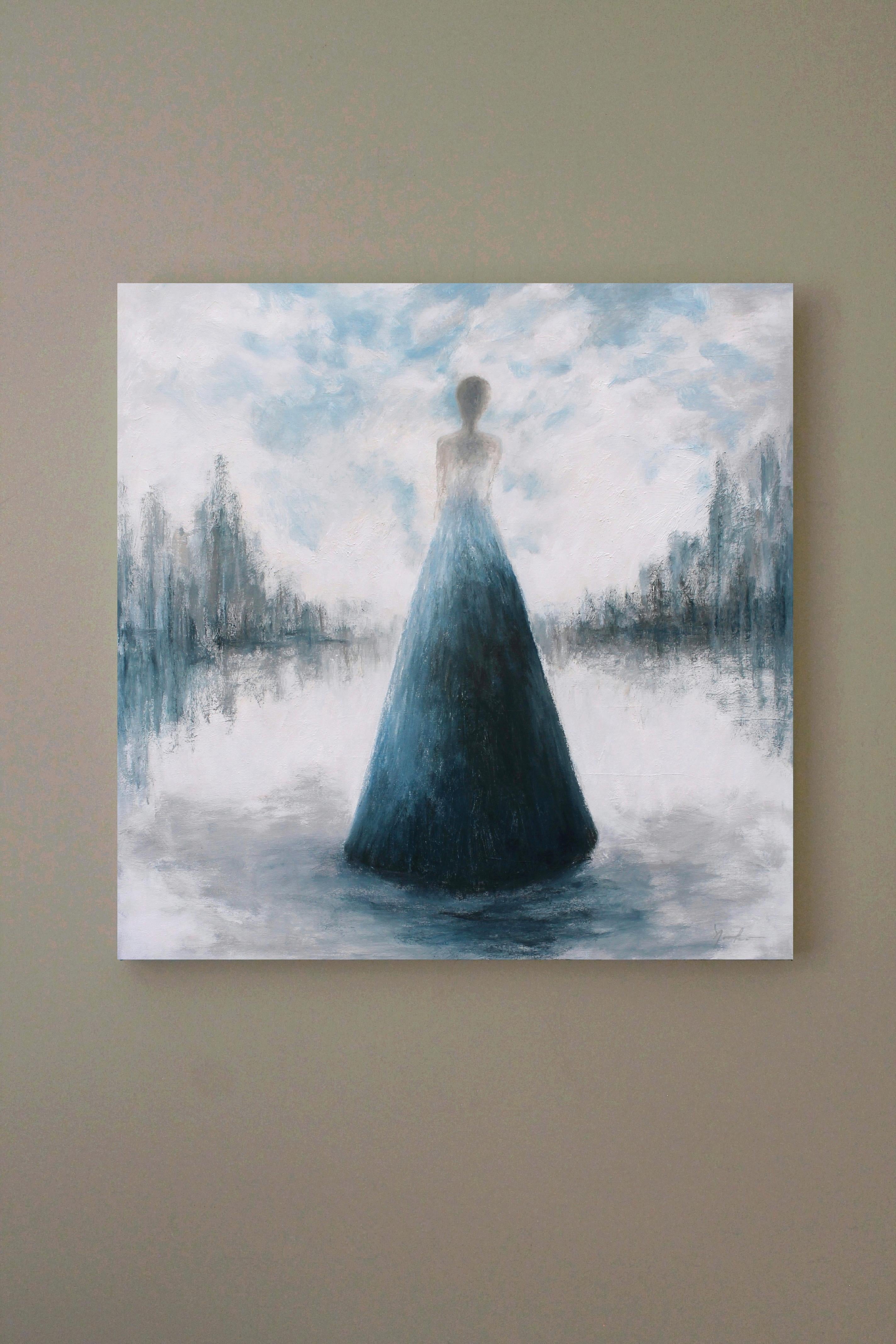 Quiénes son estos ángeles CXXXII, Pintura al óleo - Painting Contemporáneo de Naoko Paluszak