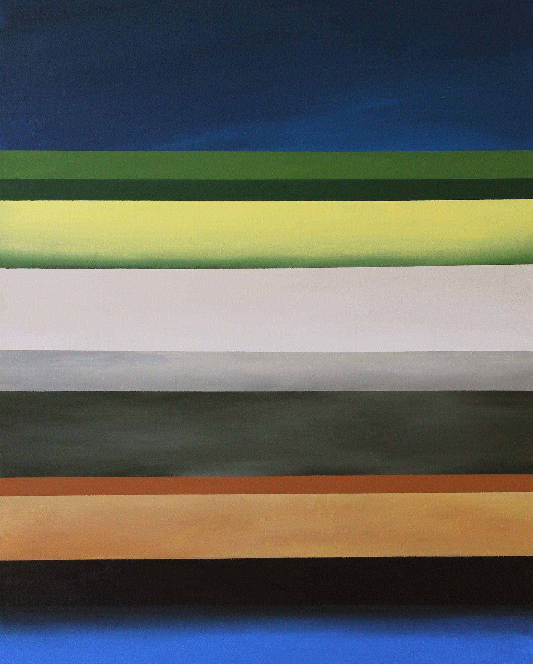 Paisaje zen II, Pintura, Óleo sobre lienzo - Painting de Naoko Paluszak