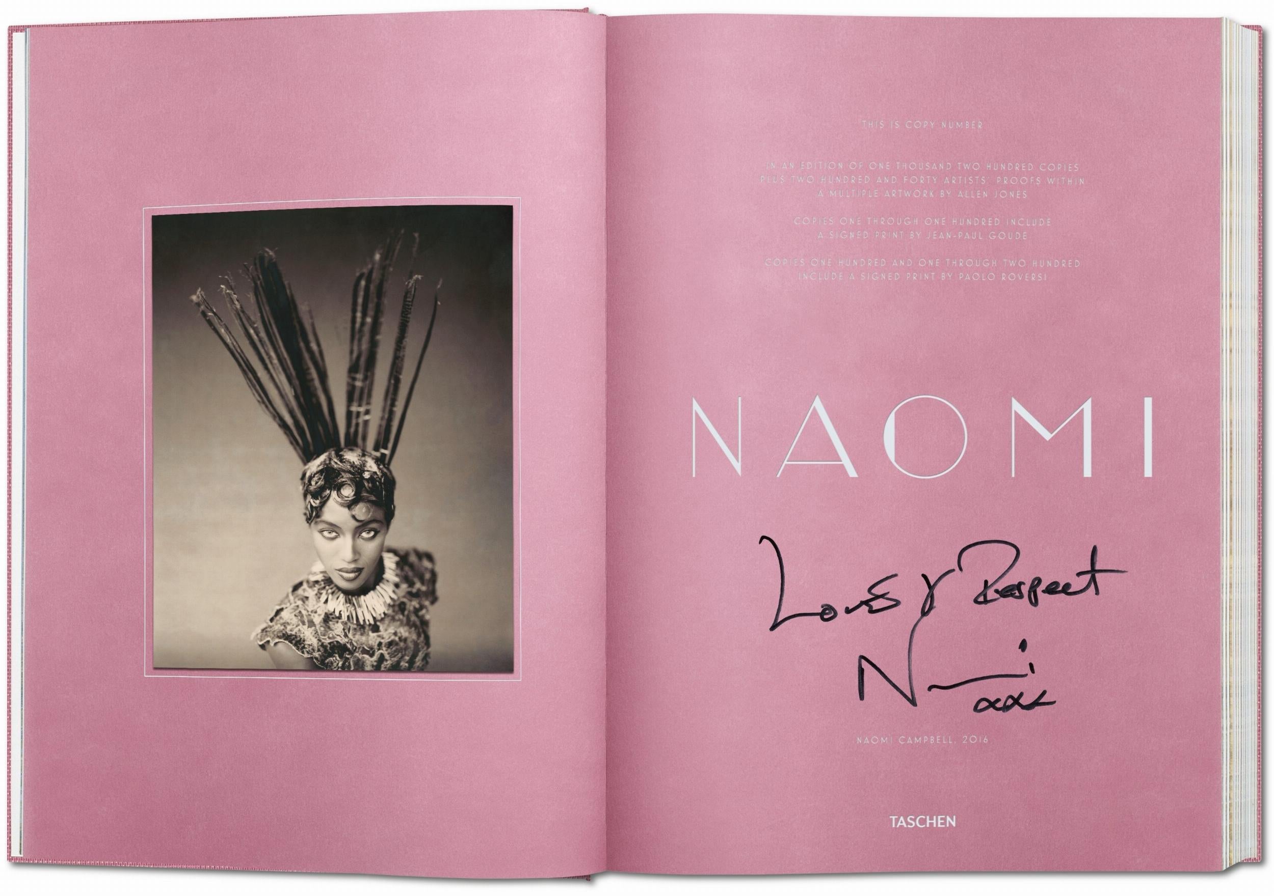 Naomi Campbell. Signed Limited Edition with Allen Jones sculpted case. For Sale 3