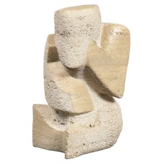 Naomi Feinberg "Deep In Thought" Sculpture in Limestone, 1960s