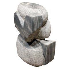 Naomi Feinberg "Visitor" Sculpture in Grey Granite, 1970s