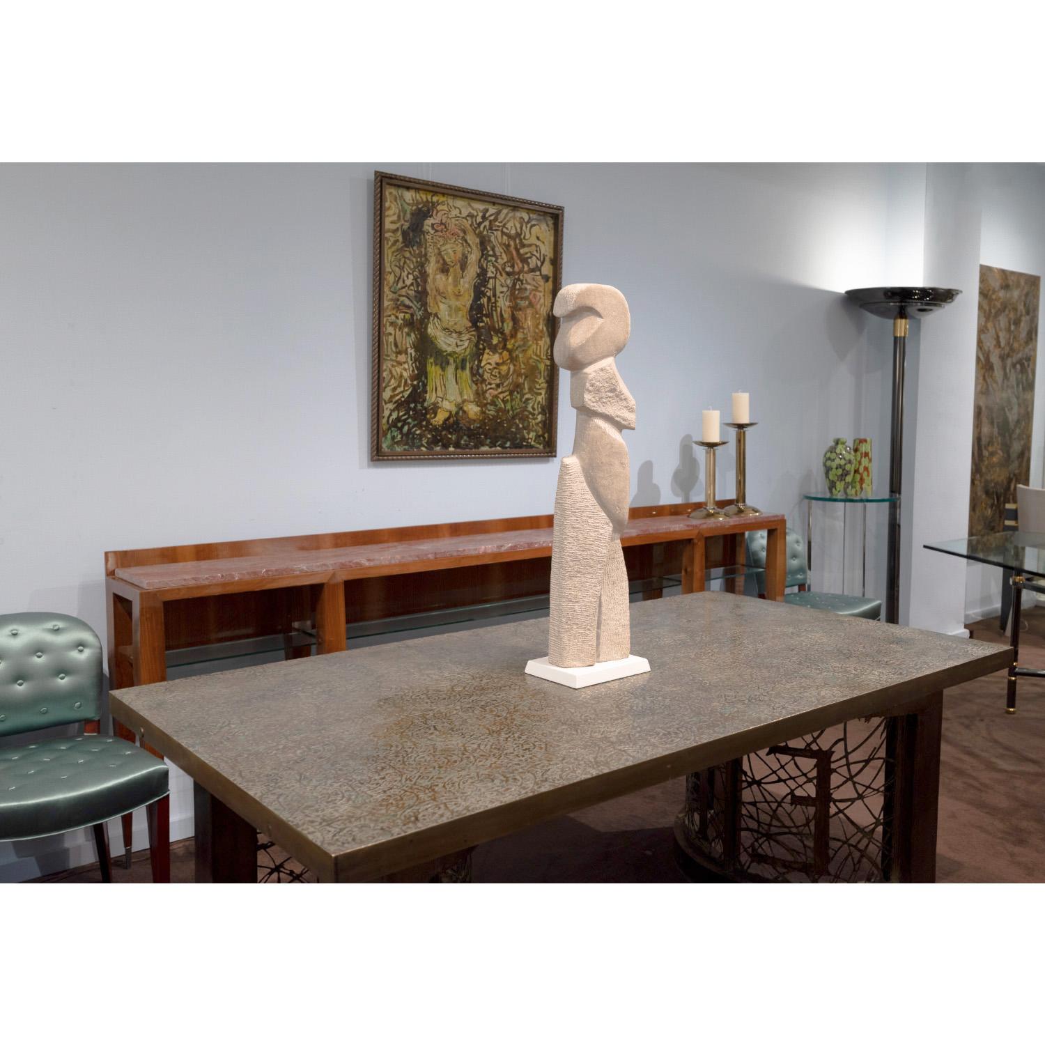 Naomi Feinberg „Wilder Geist“-Skulptur aus italienischem Marmor, 1970er Jahre (Ende des 20. Jahrhunderts) im Angebot