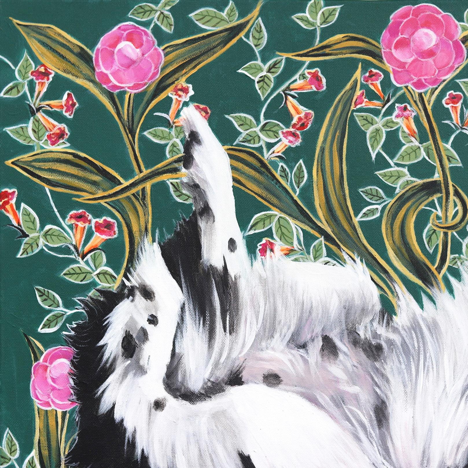 paintings of border collies