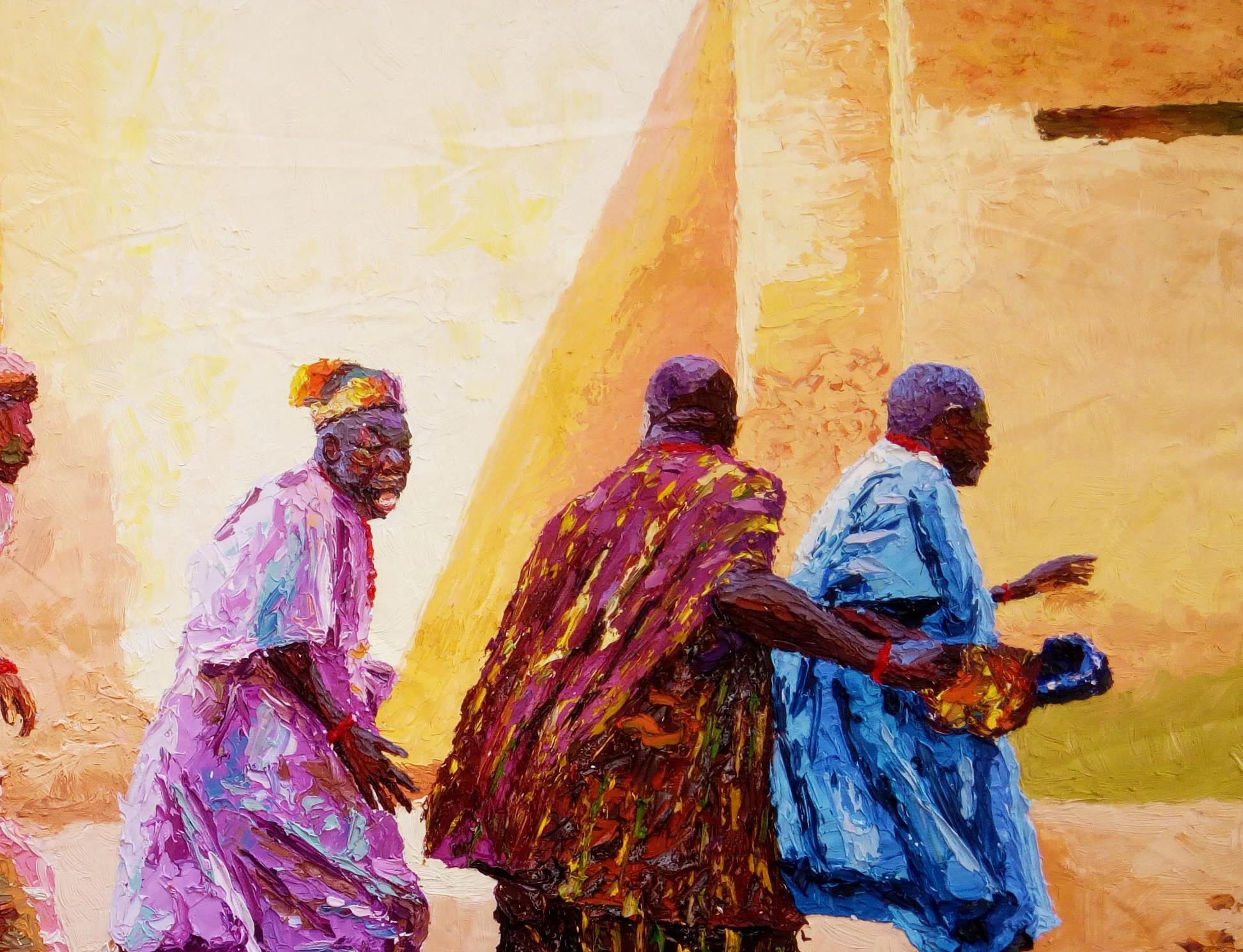 Awakening 2 - Contemporary Painting by Naomi Oyeniyi