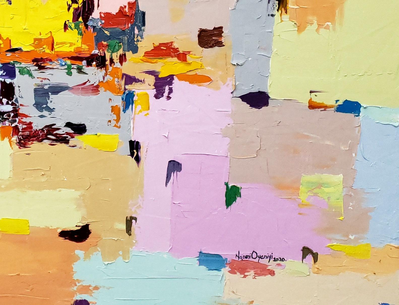 In divenire 2 -21° secolo, Contemporaneo, Figurativo, Astratto, Colore Africa in vendita 1