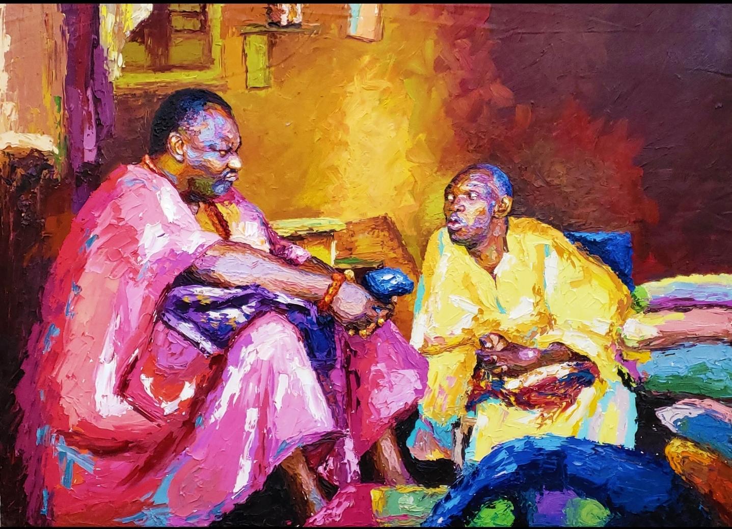 Das Leben: Die beste Lehrerin – Painting von Naomi Oyeniyi