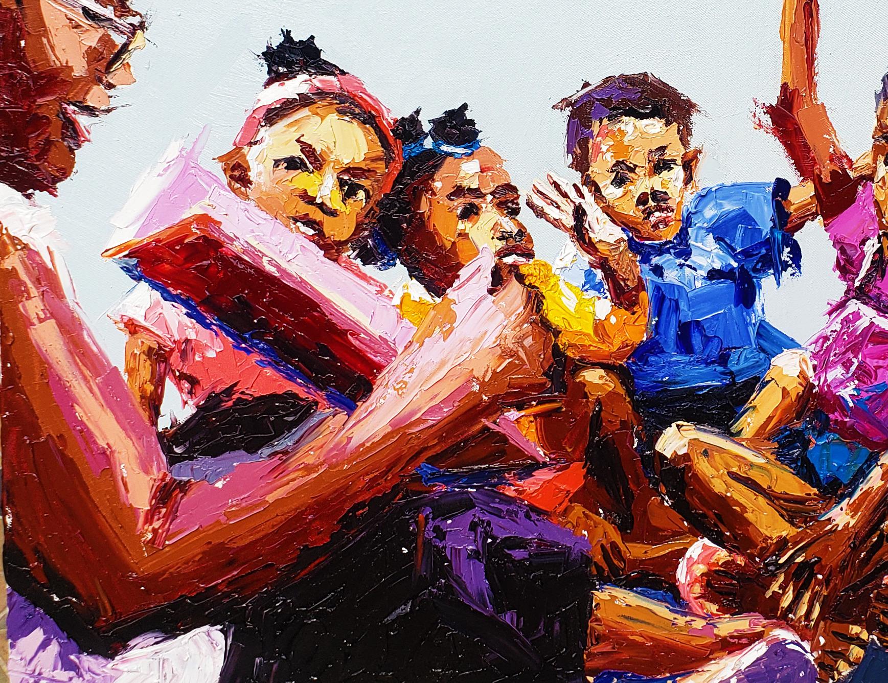 C'era una volta - Portrait Painting Grigio di Naomi Oyeniyi
