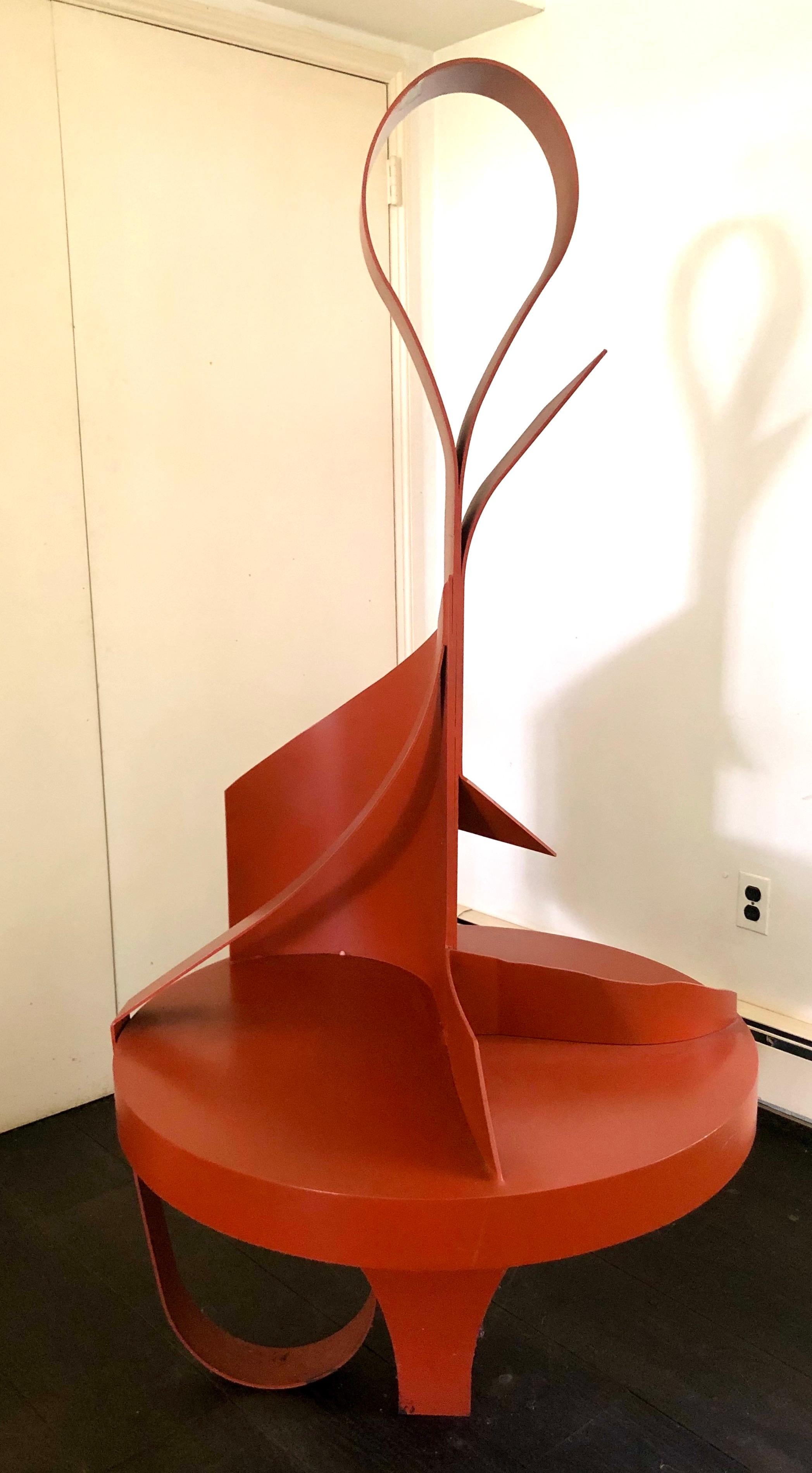Abstract Sculpture Naomi Press - Sans titre  V : sculpture abstraite en acier