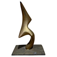 Naomi Siegmann, sculpture en bronze de forme naturelle de Mexico City, moderne et abstraite