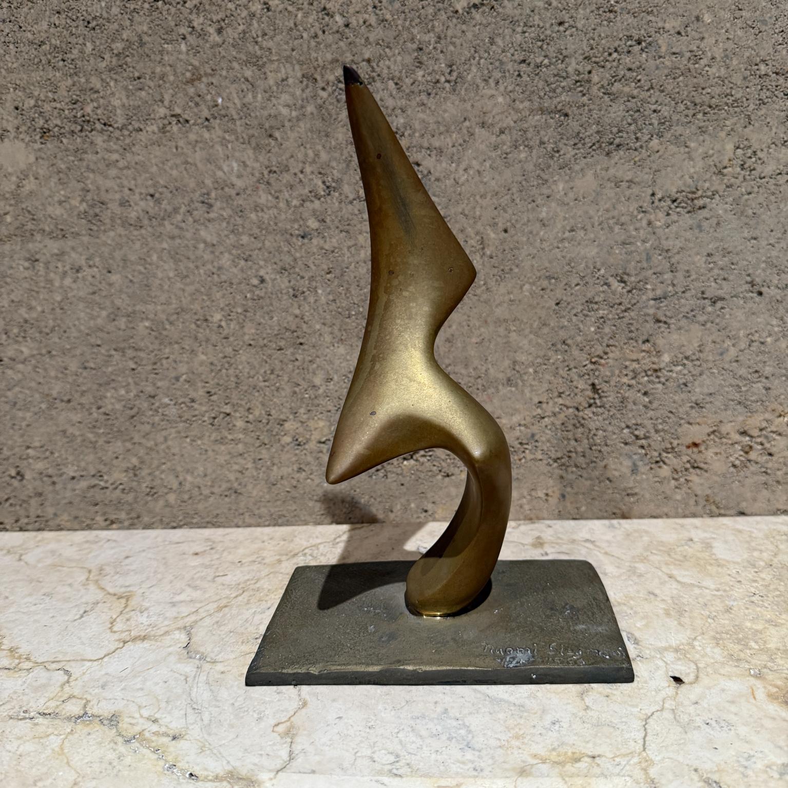 Naomi Siegmann Bronzeskulptur in natürlicher Form, Mexiko-Stadt, Abstrakte Moderne