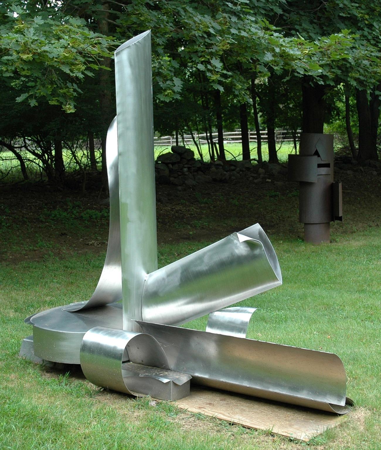 Untitled XI : large-scale steel sculpture - Sculpture by Naomi Press