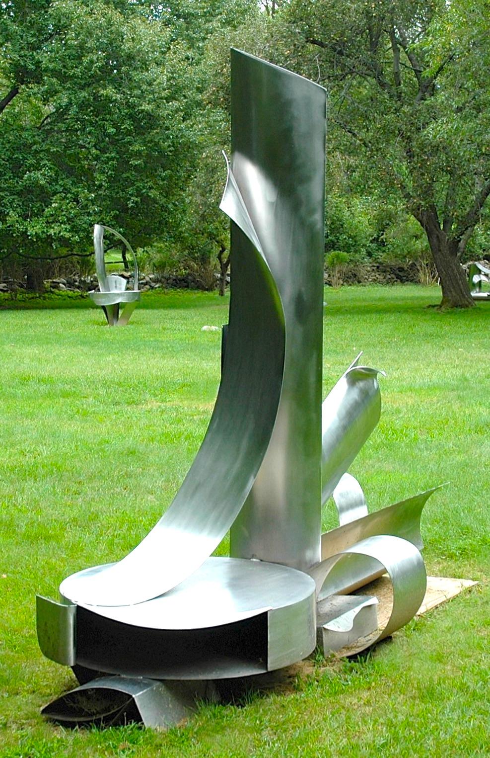 Untitled XI : large-scale steel sculpture - Abstract Sculpture by Naomi Press