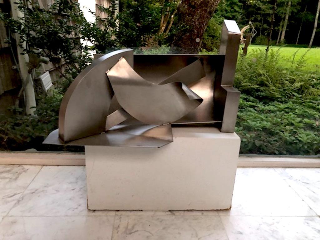 Naomi Press Abstract Sculpture - Untitled XIII : abstract steel sculpture