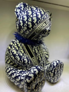 Oso 30cm Homenaje CD, Collar Azul