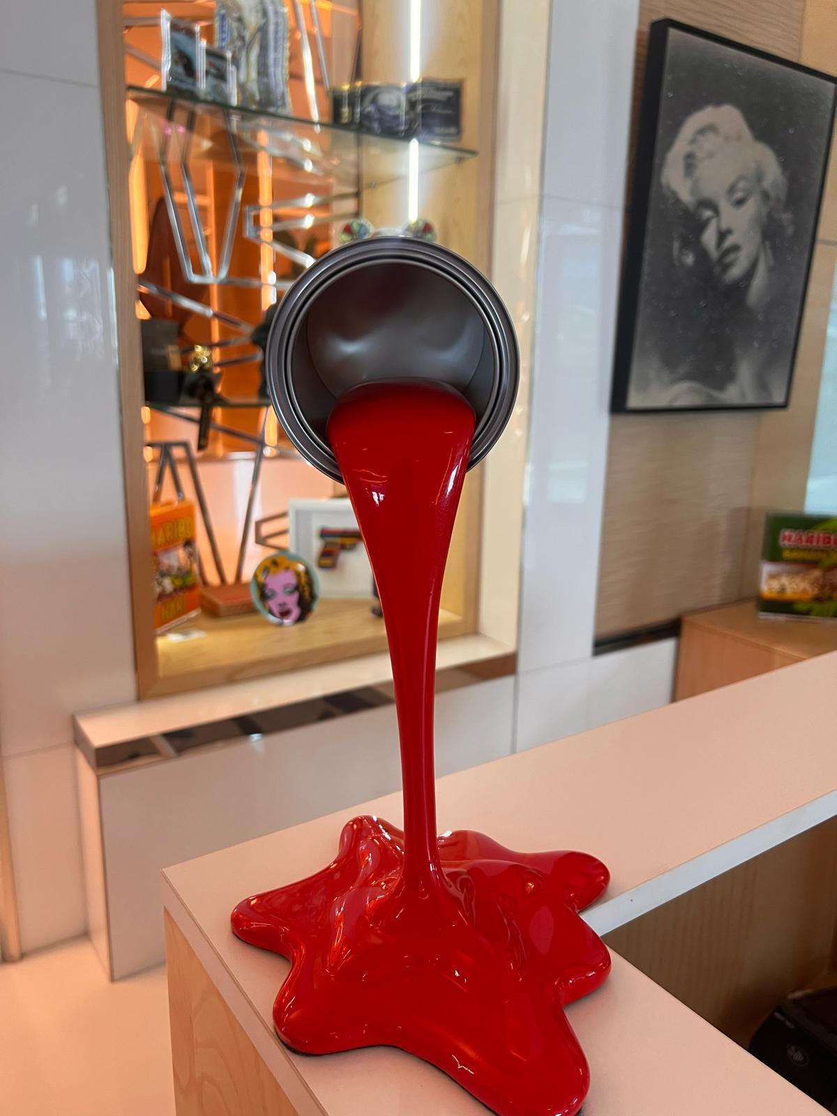 NAOR - Salpicadura de pintura de 35 cm Homenaje a Ferrari - Sculpture Arte pop de Naor