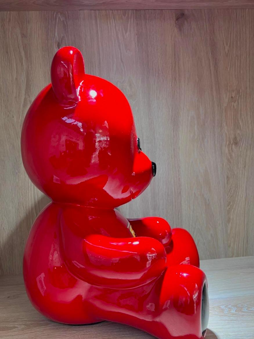 NAOR - Homenaje a Ferrari 40cm, Osito de peluche - Sculpture Arte pop de Naor