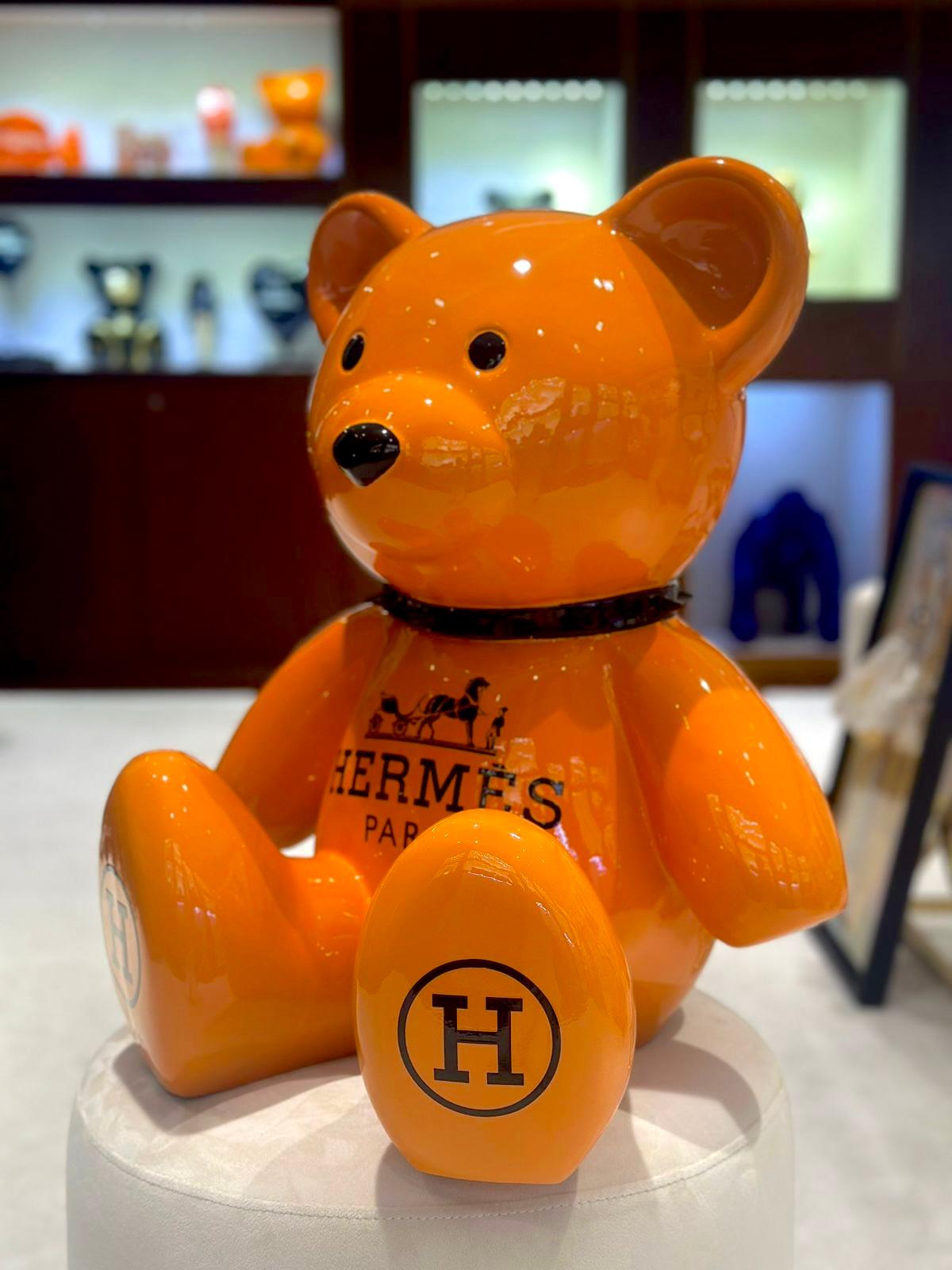 NAOR 50cm H Tribute Teddy - Pop Art Sculpture by Naor