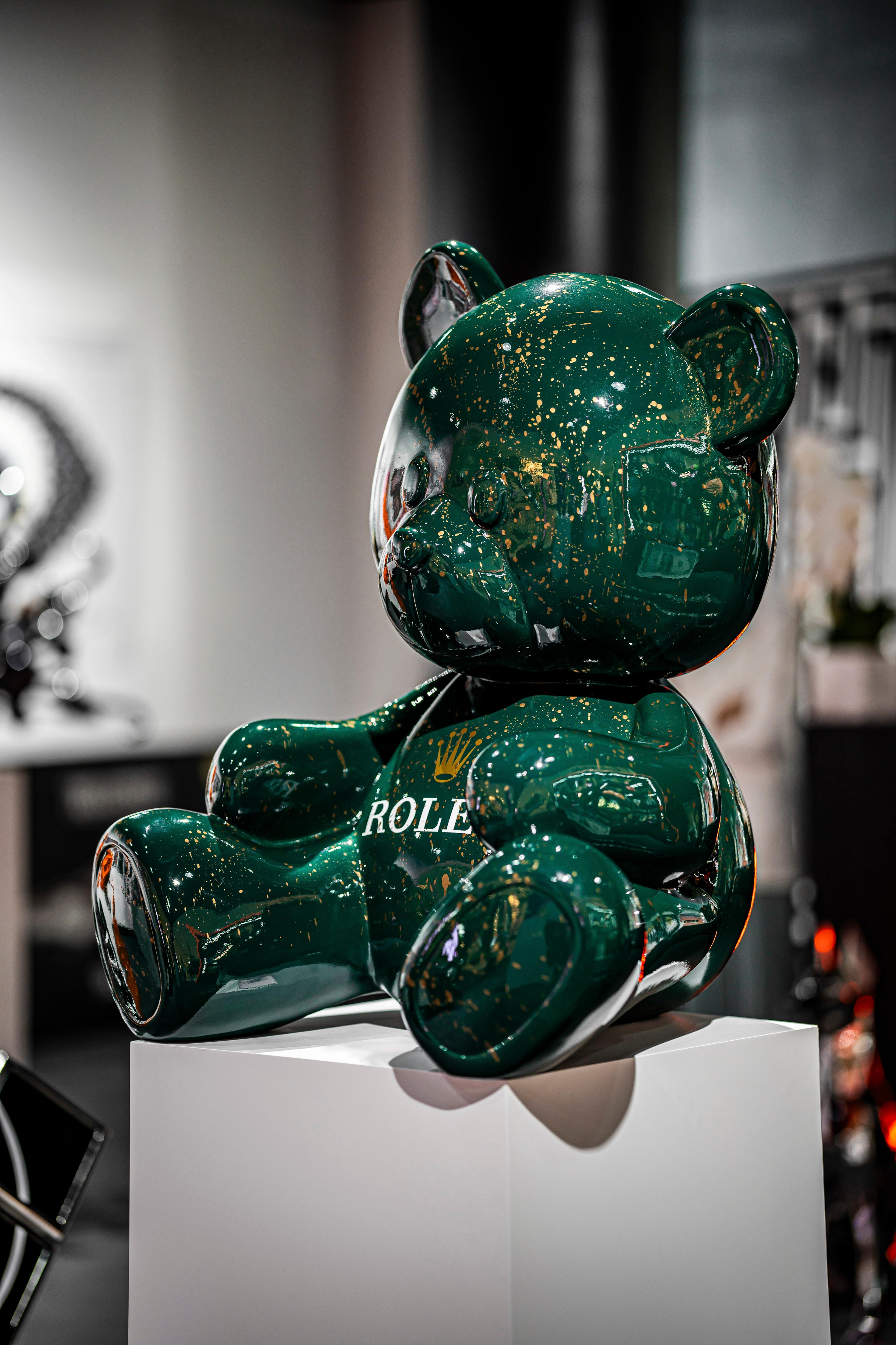 90cm Teddy Rolex Tribut (Pop-Art), Sculpture, von Naor