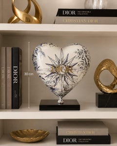 ARTBYNAOR - 30cm Resin Heart - Christian Dior Tribute - Star Design