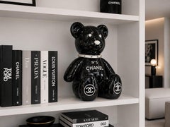 CHANEL TRIBUTE SCULPTURE TEDDY BEAR 50CM