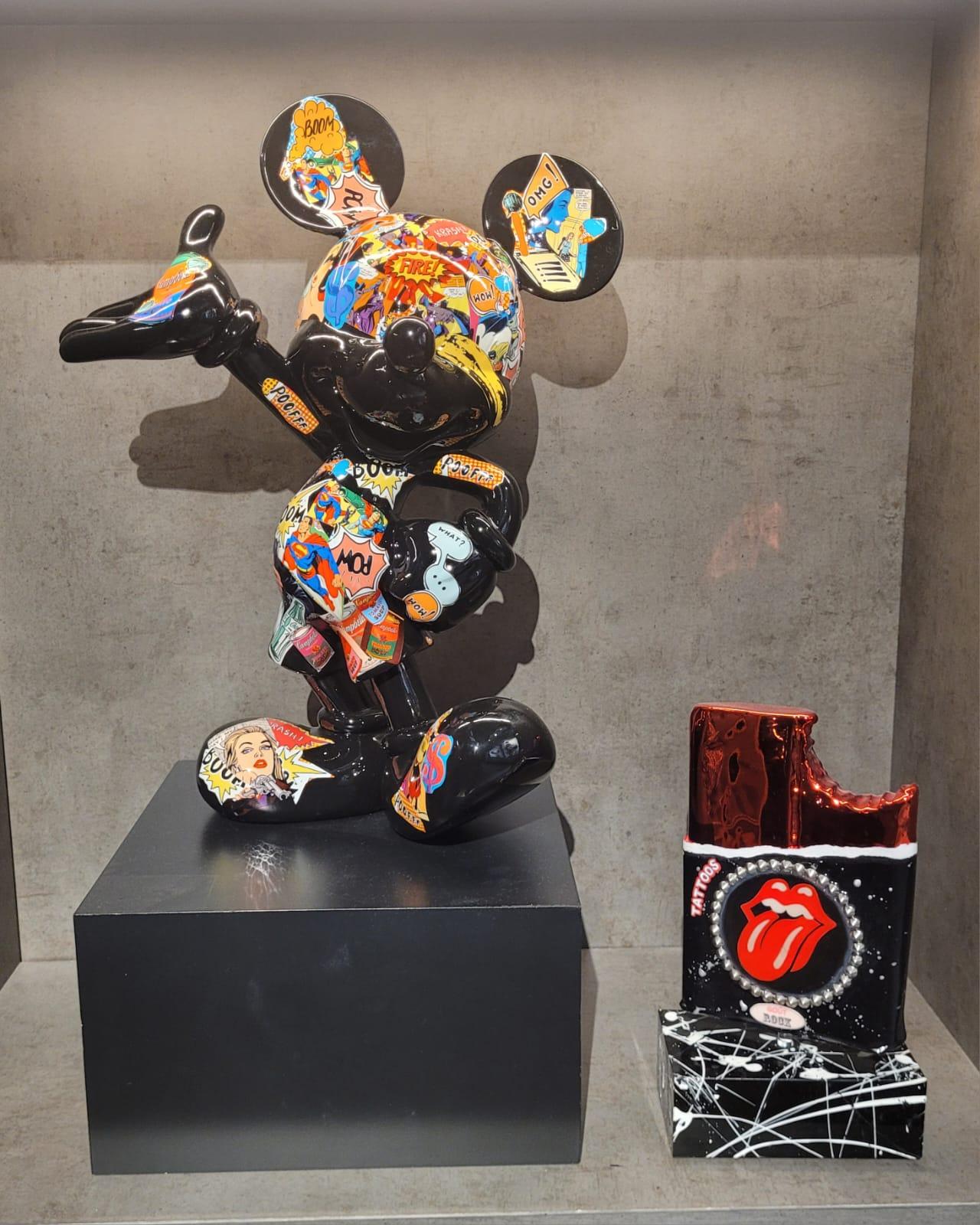 mickey mouse pop art sculpture