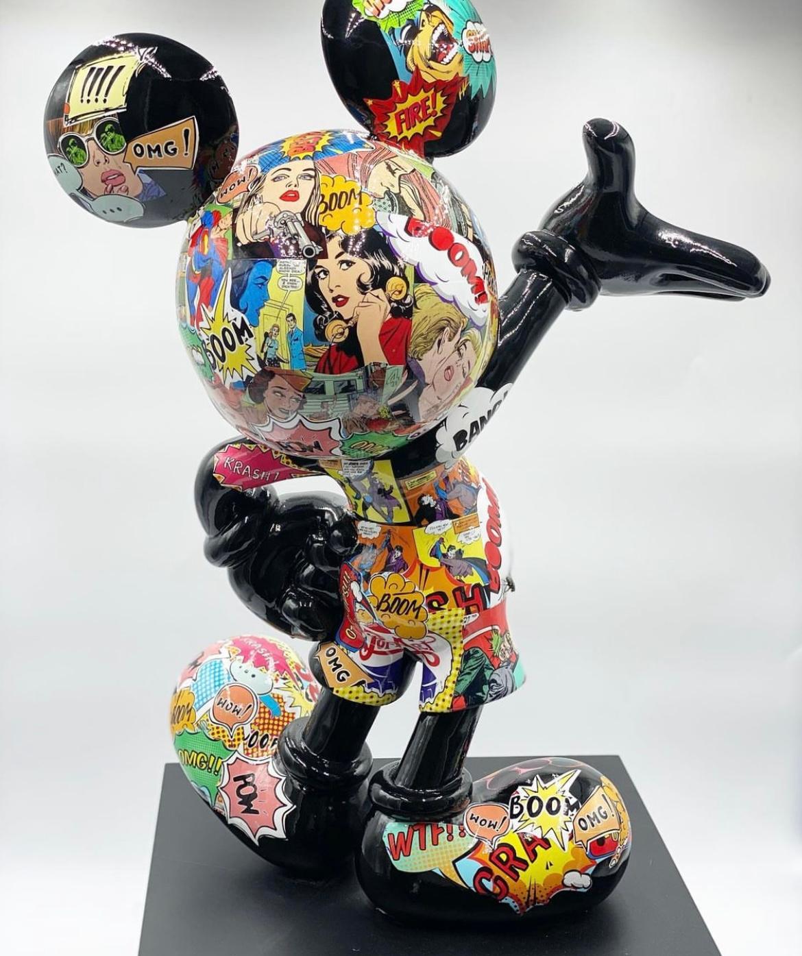 Mickey Pop Art - Sculpture by Naor