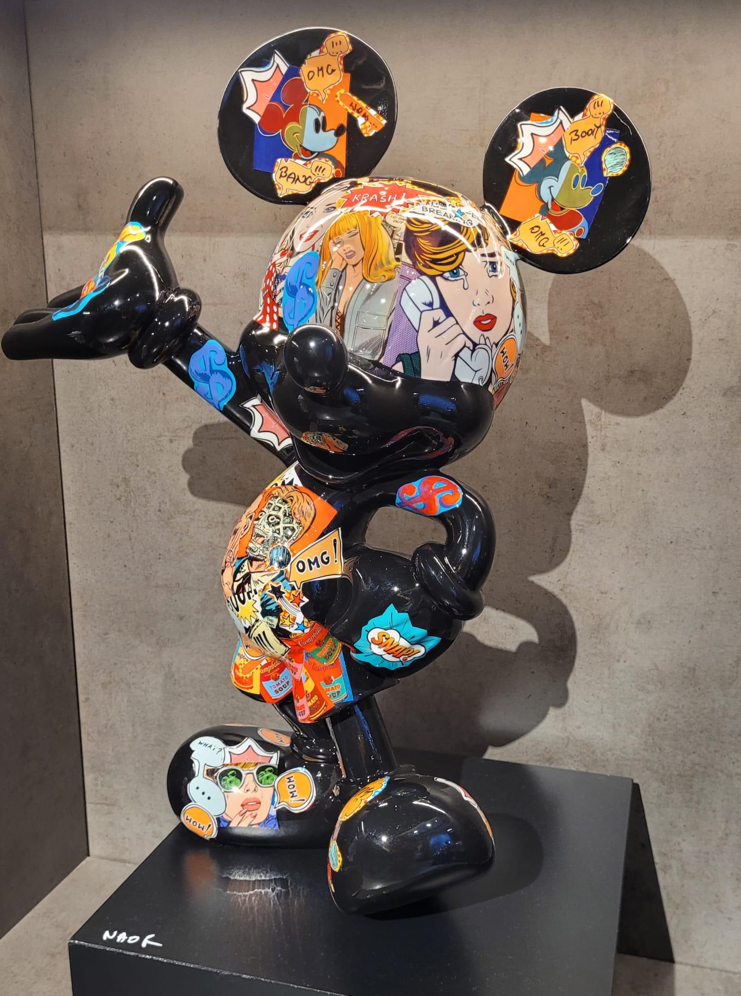 Naor Figurative Sculpture - Mickey Pop Art