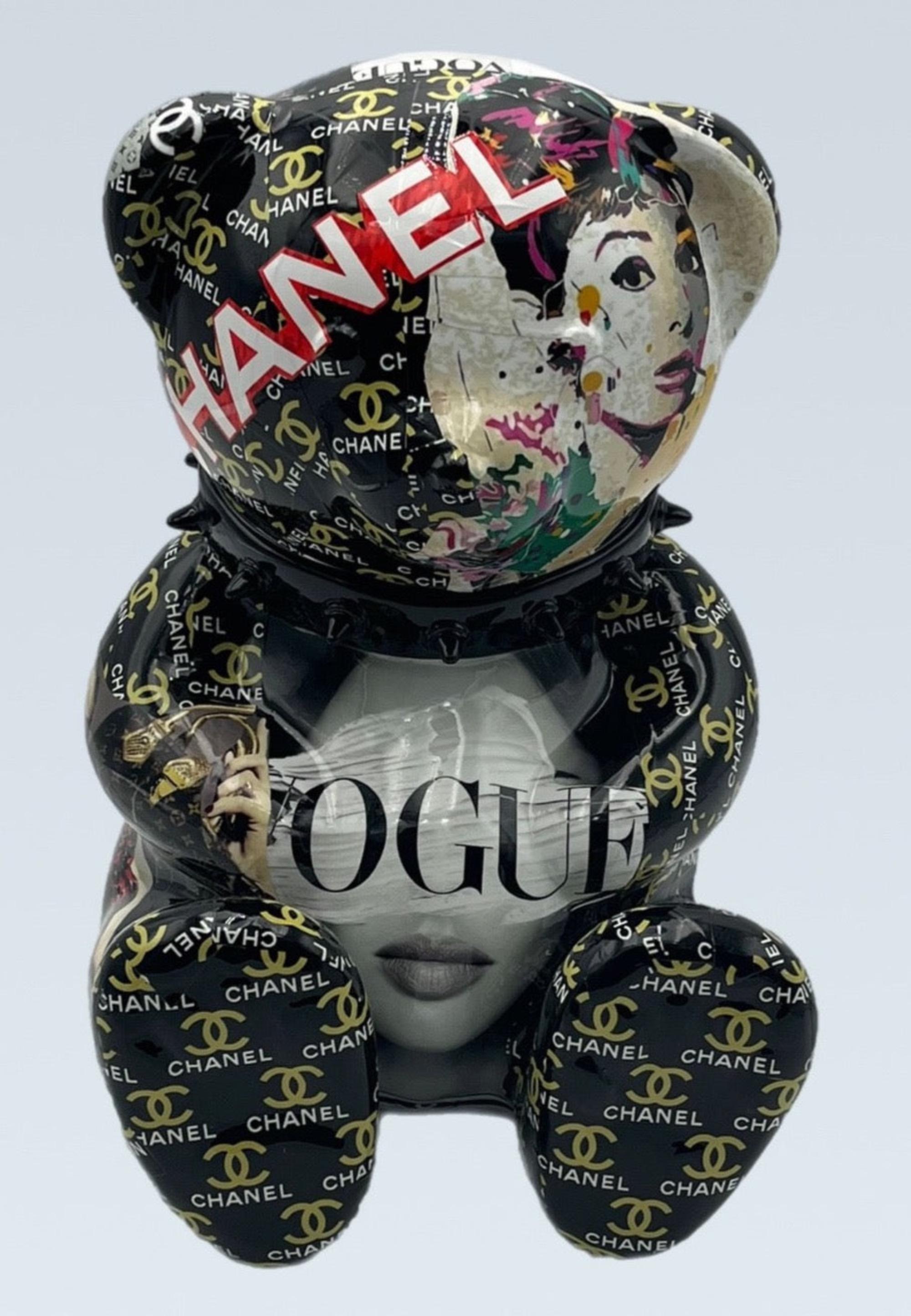 Naor Figurative Sculpture - NAOR - 30cm Teddy CH Tribute Vogue