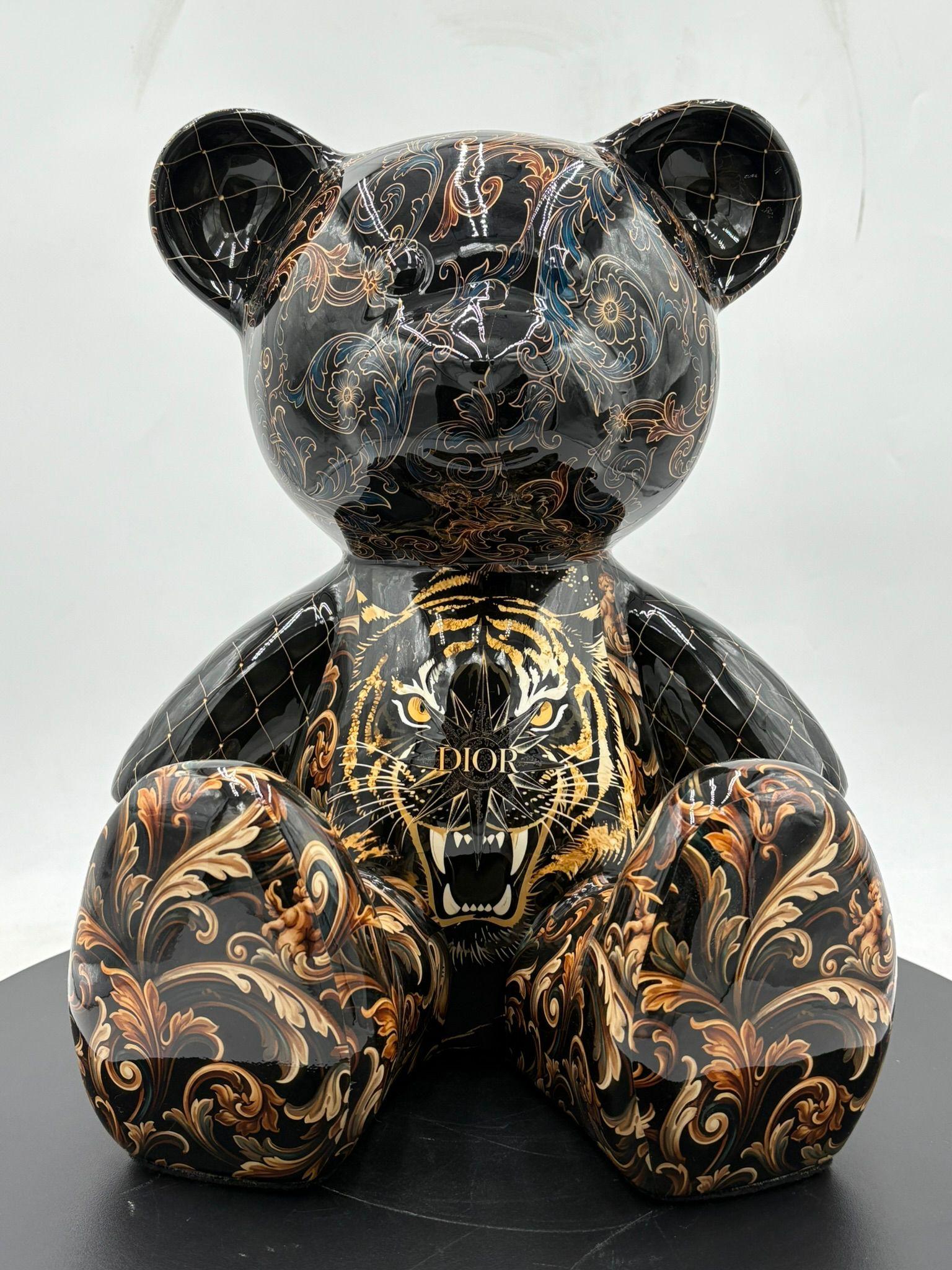 Naor Figurative Sculpture - NAOR - 35cm CD Lion Tribute Teddy