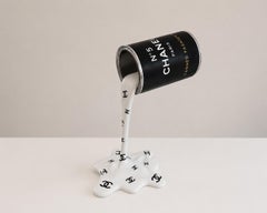 NAOR - 35cm Paint Splash Chanel Tribute White & Black