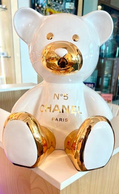 NAOR - Tributo Teddy CH da 35 cm, Chrome White