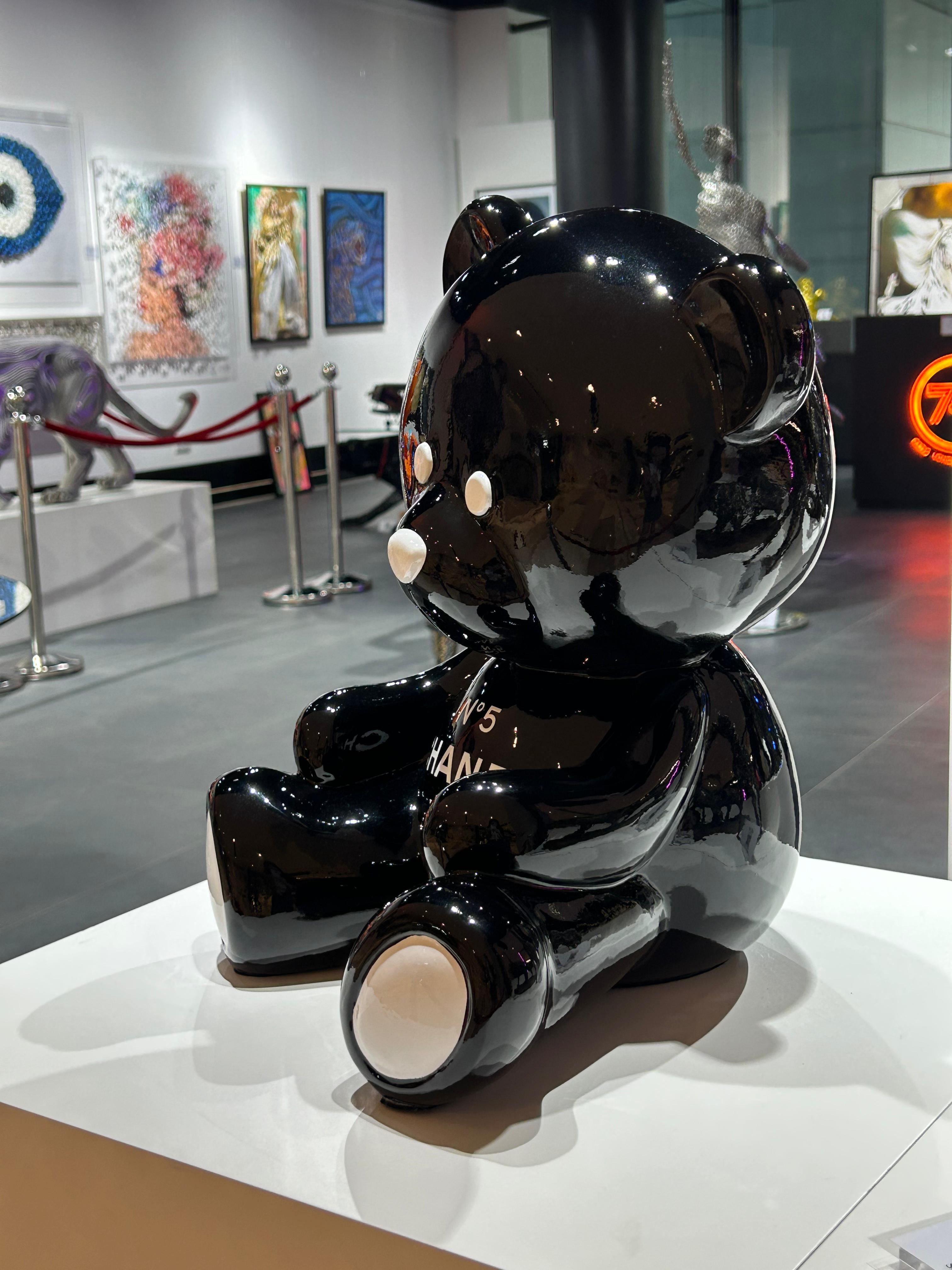 NAOR - 40cm CH Tribute, Teddy Bear - Pop Art Sculpture by Naor