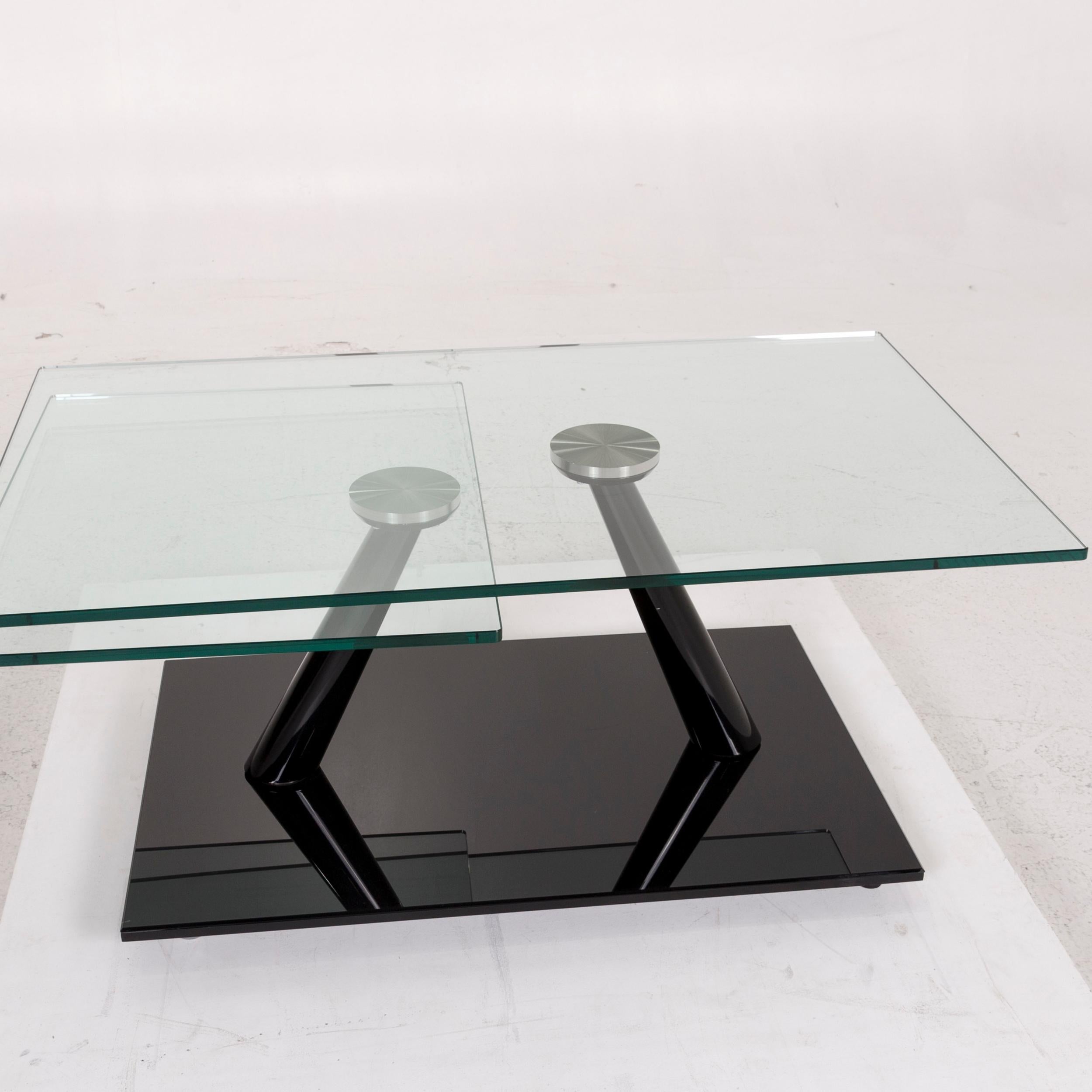 glass extendable coffee table