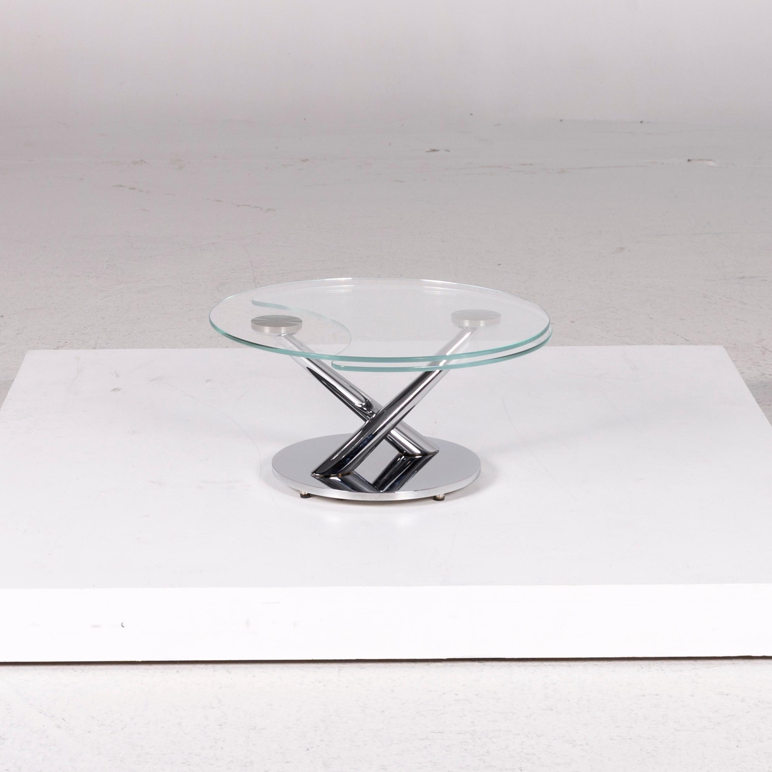 We bring to you a NAOS glass coffee table round movable function table.
 SKU: #12193
 

 Product Measurements in centimeters:
 

 depth: 41
 width: 46
 height: 20
 seat-height: 
 rest-height: 
 seat-depth: 
 seat-width: 
 back-height: