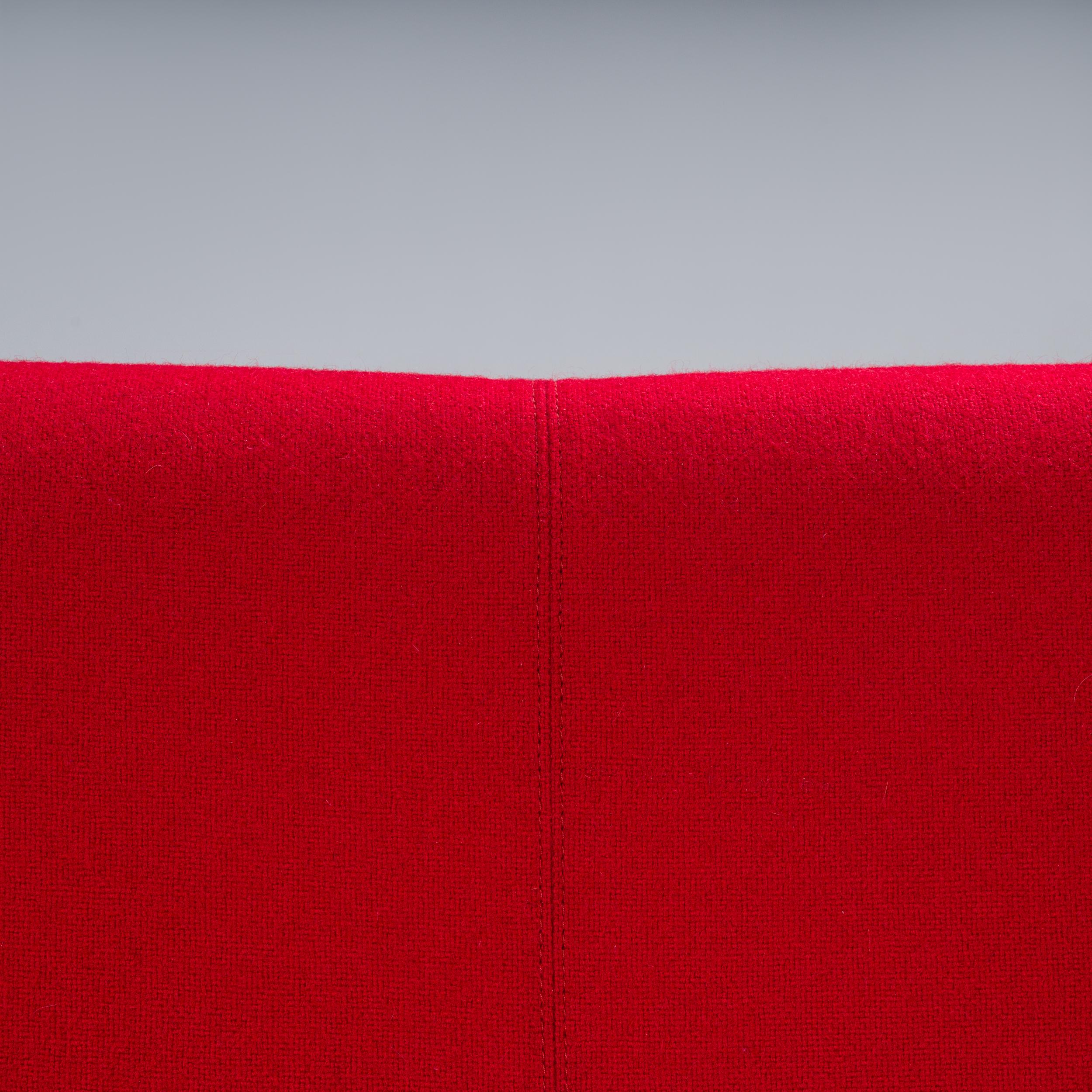  B&B Italia by Naoto Fukasawa Red Highback Papilio Loveseat Sofa For Sale 3