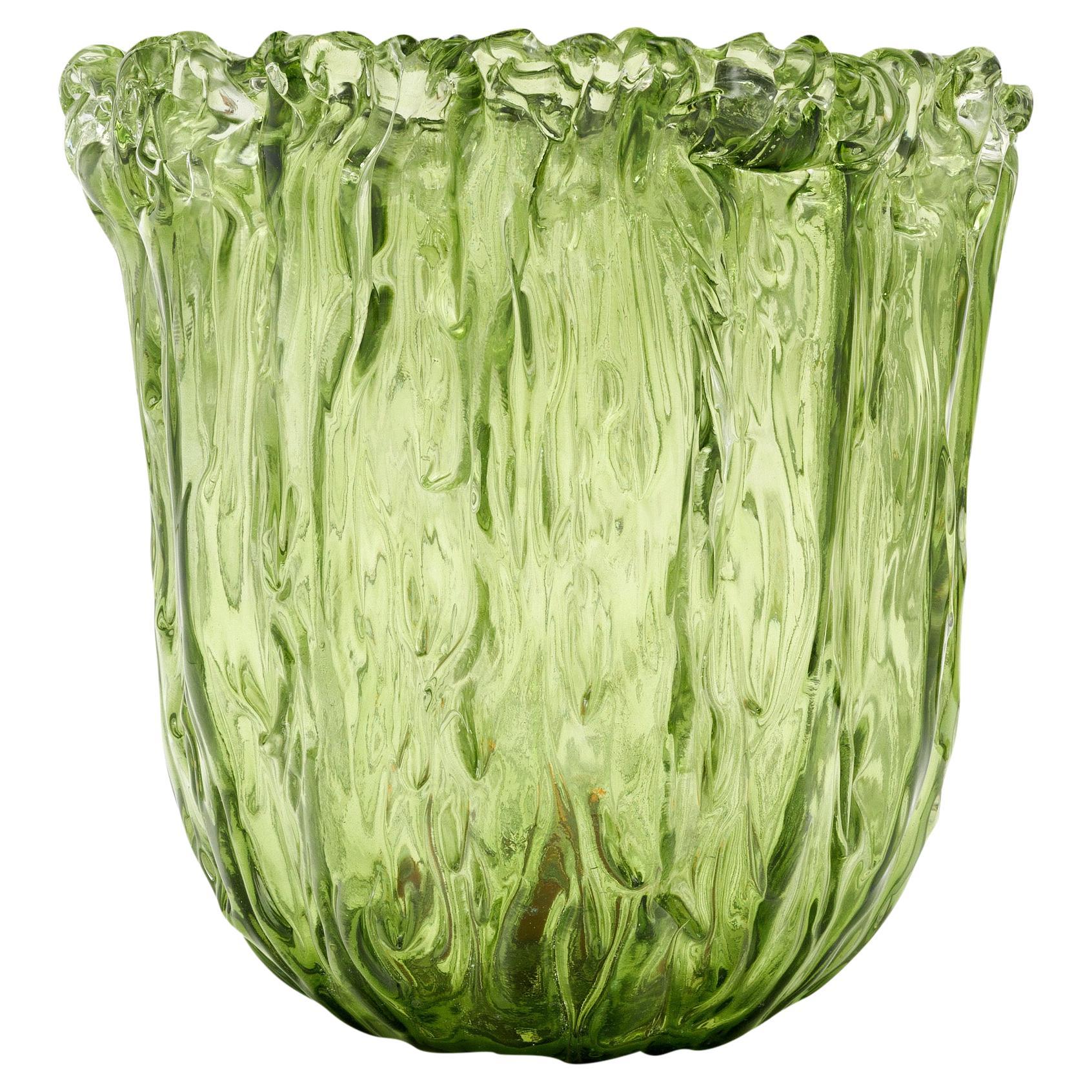 Tavolino in vetro verde Naoto Fukasawa in vendita