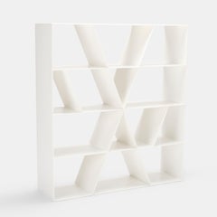 Naoto Fukasawa minimal model "X" shelf storage unit in Corian for B&B Italia