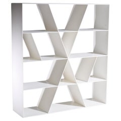 Naoto Fukasawa minimal model "X" shelf storage unit in Corian for B&B Italia